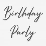 Напис Birthday Party SVP-0003