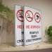 Табличка "Не курити, відеоспостереження" TIK-0023