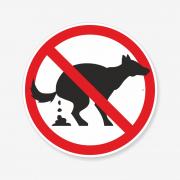 Знак "Вигул собак заборонений" TOS-0054
