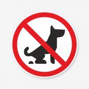 Знак "Вигул собак заборонений" TOS-0056