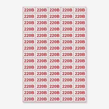 Знак Наклейки наліпки 220 В TZE-027