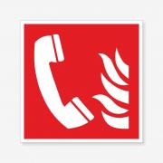 Знак Телефон екстреного зв’язку у разі пожежі TZ-F-006