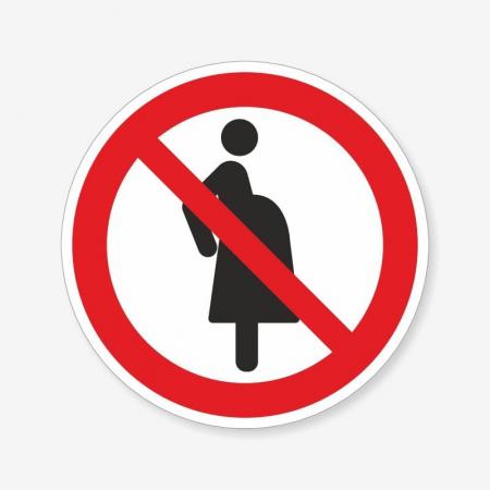 Знак Заборонено вагітним жінкам TZ-P-042